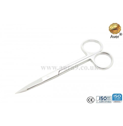 Stainless Steel Scissors, Gold Man Fox Saq Edge Straight 13 CM 